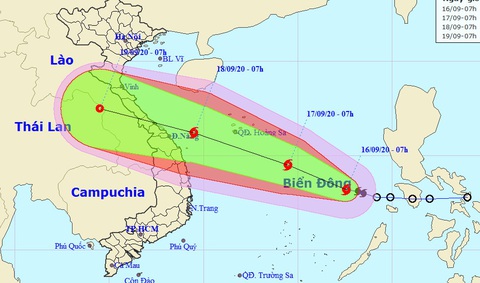 Bão cách Hoàng Sa 750km, biển Bình Thuận - Cà Mau mưa dông - Ảnh 1. Bão cách Hoàng Sa 750km, biển Bình Thuận - Cà Mau mưa dông - Ảnh 1.