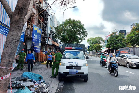 Thực nghiệm hiện trường vụ cháy chi nhánh Ngân hàng Eximbank ở Gò Vấp - Ảnh 3. Thực nghiệm hiện trường vụ cháy chi nhánh Ngân hàng Eximbank ở Gò Vấp - Ảnh 3.