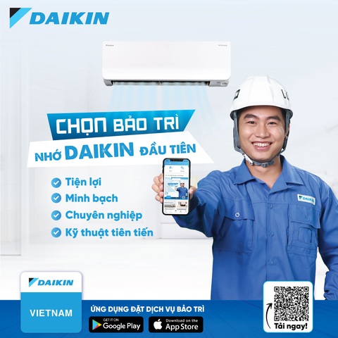 Daikin Việt Nam ra mắt ứng dụng đặt dịch vụ bảo trì máy điều hòa - Ảnh 1. Daikin Việt Nam ra mắt ứng dụng đặt dịch vụ bảo trì máy điều hòa - Ảnh 1.