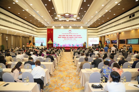Đại hội Thi đua yêu nước Mặt trận Tổ quốc Việt Nam lần đầu làm trực tuyến - Ảnh 1. Đại hội Thi đua yêu nước Mặt trận Tổ quốc Việt Nam lần đầu làm trực tuyến - Ảnh 1.