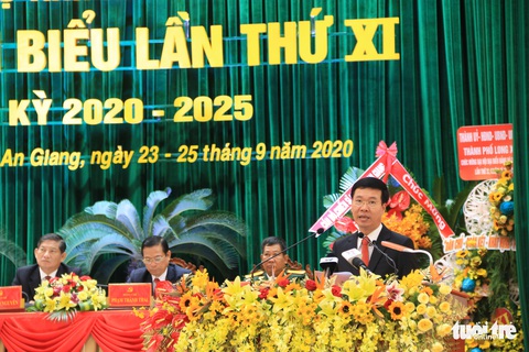 Ông Võ Văn Thưởng dự Đại hội đại biểu Đảng bộ tỉnh An Giang - Ảnh 3. Ông Võ Văn Thưởng dự Đại hội đại biểu Đảng bộ tỉnh An Giang - Ảnh 3.
