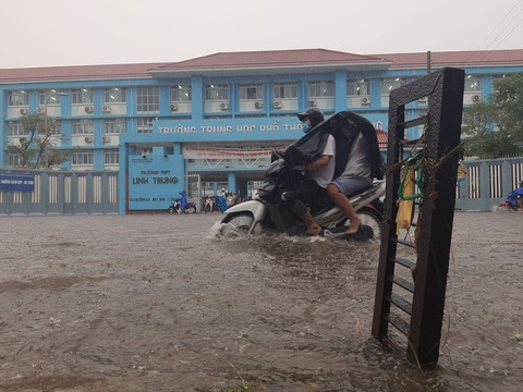 Cây bật gốc đổ ngang đường Nguyễn Tri Phương làm 1 người bị thương, ngập và kẹt xe nhiều nơi - Ảnh 8. Cây bật gốc đổ ngang đường Nguyễn Tri Phương làm 1 người bị thương, ngập và kẹt xe nhiều nơi - Ảnh 8.