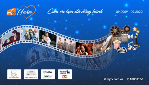 MyTV mừng sinh nhật 11 tuổi - tri ân ngàn nội dung chất tới khách hàng - Ảnh 1. MyTV mừng sinh nhật 11 tuổi - tri ân ngàn nội dung chất tới khách hàng - Ảnh 1.
