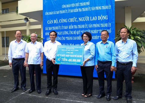 Cán bộ, công chức TP.HCM góp một ngày lương cho Quỹ Vì người nghèo - Ảnh 1. Cán bộ, công chức TP.HCM góp một ngày lương cho Quỹ Vì người nghèo - Ảnh 1.