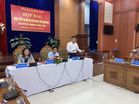 Đại hội đảng bộ tỉnh Quảng Nam lần thứ 22 được tổ chức từ ngày 11-10 - Ảnh 1. Đại hội đảng bộ tỉnh Quảng Nam lần thứ 22 được tổ chức từ ngày 11-10 - Ảnh 1.