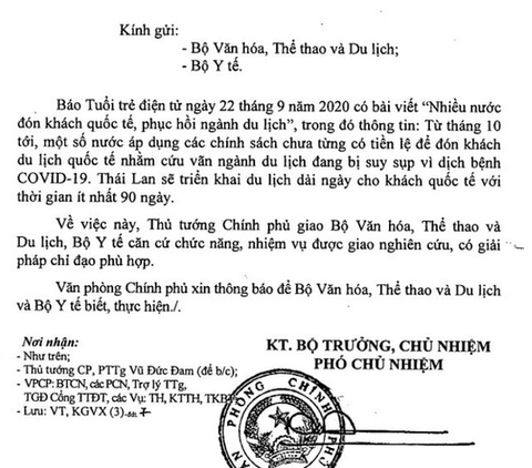 Thủ tướng yêu cầu có giải pháp mở cửa đón khách quốc tế sau bài viết của Tuổi Trẻ Online - Ảnh 1. Thủ tướng yêu cầu có giải pháp mở cửa đón khách quốc tế sau bài viết của Tuổi Trẻ Online - Ảnh 1.