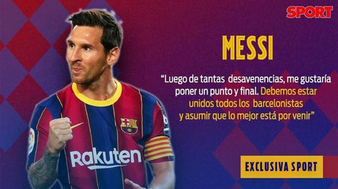 Messi xin lỗi và mong muốn kết thúc mọi tranh cãi ở Barca - Ảnh 1. Messi xin lỗi và mong muốn kết thúc mọi tranh cãi ở Barca - Ảnh 1.