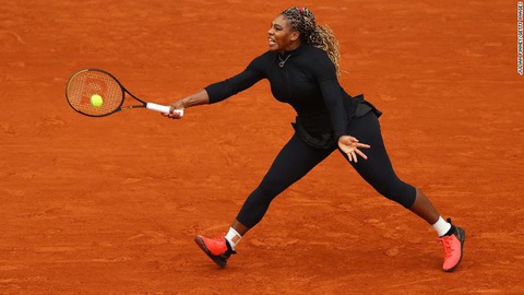 Serena Williams chia tay Roland Garros do chấn thương gót chân - Ảnh 1. Serena Williams chia tay Roland Garros do chấn thương gót chân - Ảnh 1.