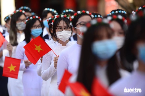 Gần 23 triệu học sinh cả nước khai giảng năm học mới - Ảnh 1. Gần 23 triệu học sinh cả nước khai giảng năm học mới - Ảnh 1.