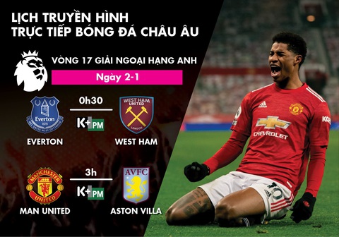 Lịch trực tiếp vòng 17 Premier League: Man United tạm bắt kịp Liverpool? - Ảnh 1. Lịch trực tiếp vòng 17 Premier League: Man United tạm bắt kịp Liverpool? - Ảnh 1.