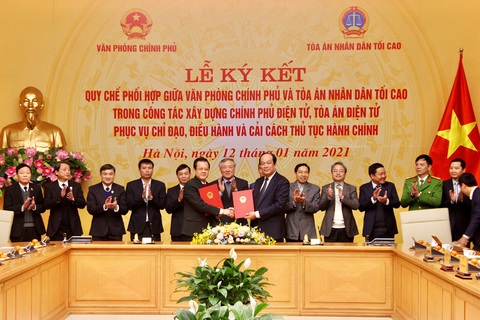 Văn phòng Chính phủ, Tòa án nhân dân tối cao phối hợp xây dựng tòa án điện tử - Ảnh 1. Văn phòng Chính phủ, Tòa án nhân dân tối cao phối hợp xây dựng tòa án điện tử - Ảnh 1.