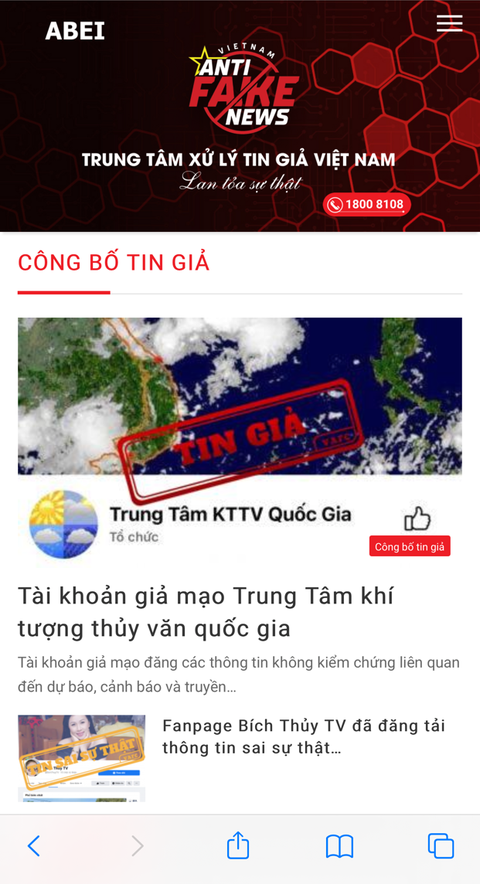 Việt Nam khai trương trung tâm xử lý tin giả - Ảnh 1. Việt Nam khai trương trung tâm xử lý tin giả - Ảnh 1.
