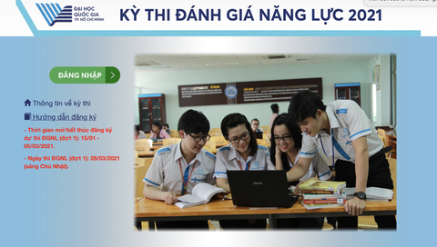 Đăng ký thi đánh giá năng lực ĐH Quốc gia TP.HCM từ 15-1 - Ảnh 1. Đăng ký thi đánh giá năng lực ĐH Quốc gia TP.HCM từ 15-1 - Ảnh 1.