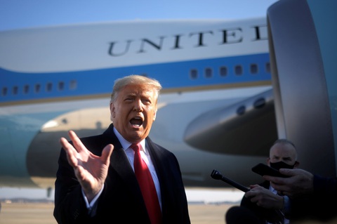 Ông Trump phủ nhận trách nhiệm trong vụ bạo loạn Điện Capitol - Ảnh 1. Ông Trump phủ nhận trách nhiệm trong vụ bạo loạn Điện Capitol - Ảnh 1.