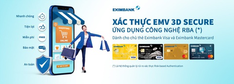 Eximbank triển khai hệ thống xác thực, bảo mật giao dịch trực tuyến mới nhất - Ảnh 1. Eximbank triển khai hệ thống xác thực, bảo mật giao dịch trực tuyến mới nhất - Ảnh 1.