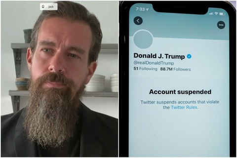 CEO Twitter bảo vệ lệnh cấm ông Trump, thừa nhận là ‘có thể tạo ra tiền lệ nguy hiểm - Ảnh 1. CEO Twitter bảo vệ lệnh cấm ông Trump, thừa nhận là ‘có thể tạo ra tiền lệ nguy hiểm - Ảnh 1.