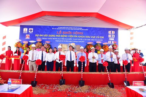 Khởi công Bệnh viện Đa khoa khu vực Củ Chi hơn 1.800 tỉ đồng - Ảnh 1. Khởi công Bệnh viện Đa khoa khu vực Củ Chi hơn 1.800 tỉ đồng - Ảnh 1.