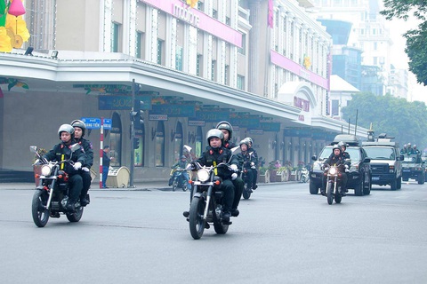 Công an Hà Nội huy động 100% quân số bảo vệ Đại hội Đảng lần thứ XIII - Ảnh 4. Công an Hà Nội huy động 100% quân số bảo vệ Đại hội Đảng lần thứ XIII - Ảnh 4.