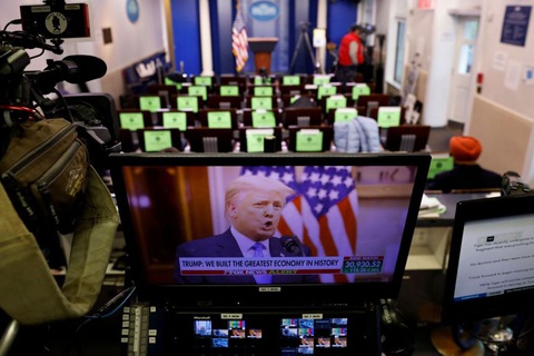 Phát biểu chia tay Nhà Trắng, ông Trump không thèm nhắc tên Biden - Ảnh 1. Phát biểu chia tay Nhà Trắng, ông Trump không thèm nhắc tên Biden - Ảnh 1.