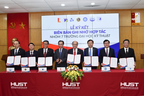 7 trường ĐH kỹ thuật ký hợp tác toàn diện về tuyển sinh, đào tạo, chuyển giao công nghệ - Ảnh 1. 7 trường ĐH kỹ thuật ký hợp tác toàn diện về tuyển sinh, đào tạo, chuyển giao công nghệ - Ảnh 1.