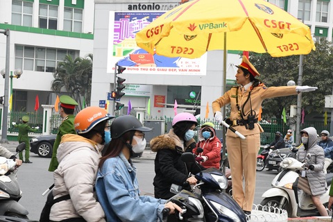Tăng khung giờ cấm đường phục vụ Đại hội Đảng XIII - Ảnh 1. Tăng khung giờ cấm đường phục vụ Đại hội Đảng XIII - Ảnh 1.
