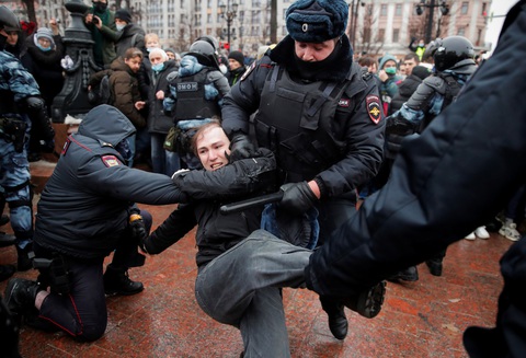 Nga chỉ trích Mỹ can thiệp nội bộ sau vụ biểu tình ủng hộ ông Navalny - Ảnh 1. Nga chỉ trích Mỹ can thiệp nội bộ sau vụ biểu tình ủng hộ ông Navalny - Ảnh 1.
