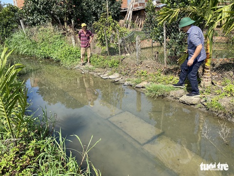Lạ đời: Kênh thấp hơn ruộng cả mét, xây xong bỏ hoang rồi phải gia cố(!) - Ảnh 2. Lạ đời: Kênh thấp hơn ruộng cả mét, xây xong bỏ hoang rồi phải gia cố(!) - Ảnh 2.