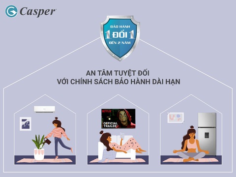Casper tiên phong bảo hành 1 đổi 1 trong 1 năm với sản phẩm tủ lạnh - Ảnh 3. Casper tiên phong bảo hành 1 đổi 1 trong 1 năm với sản phẩm tủ lạnh - Ảnh 3.