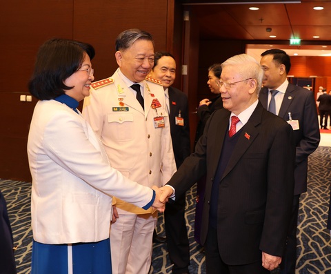 Chùm ảnh lãnh đạo Đảng, Nhà nước và các đại biểu tại phiên họp trù bị Đại hội Đảng XIII - Ảnh 9. Chùm ảnh lãnh đạo Đảng, Nhà nước và các đại biểu tại phiên họp trù bị Đại hội Đảng XIII - Ảnh 9.