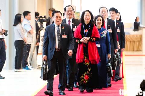 Chùm ảnh lãnh đạo Đảng, Nhà nước và các đại biểu tại phiên khai mạc Đại hội Đảng XIII - Ảnh 9. Chùm ảnh lãnh đạo Đảng, Nhà nước và các đại biểu tại phiên khai mạc Đại hội Đảng XIII - Ảnh 9.