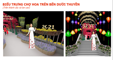 TP.HCM: Rực rỡ Chợ hoa xuân Trên bến dưới thuyền - Ảnh 2. TP.HCM: Rực rỡ Chợ hoa xuân Trên bến dưới thuyền - Ảnh 2.