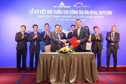 Coteccons cùng Đất Xanh Group triển khai xây dựng khu căn hộ Opal Skyline - Ảnh 1. Coteccons cùng Đất Xanh Group triển khai xây dựng khu căn hộ Opal Skyline - Ảnh 1.