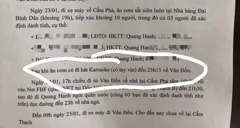 Thực hư thông tin ca bệnh ở Quảng Ninh hát karaoke có tay vịn - Ảnh 1. Thực hư thông tin ca bệnh ở Quảng Ninh hát karaoke có tay vịn - Ảnh 1.