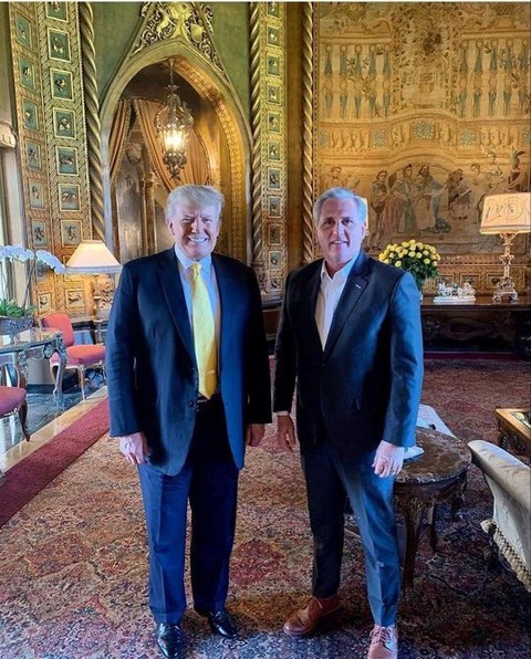 Ông Trump gặp lãnh đạo phe Cộng hoà tại Hạ viện McCarthy - Ảnh 2. Ông Trump gặp lãnh đạo phe Cộng hoà tại Hạ viện McCarthy - Ảnh 2.