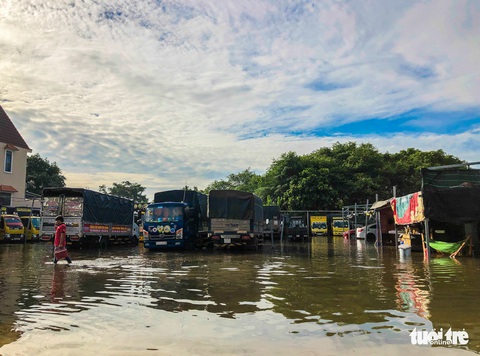 Trời không mưa, triều cường không cao, đường ở Thủ Đức vẫn ngập cả mét - Ảnh 8. Trời không mưa, triều cường không cao, đường ở Thủ Đức vẫn ngập cả mét - Ảnh 8.