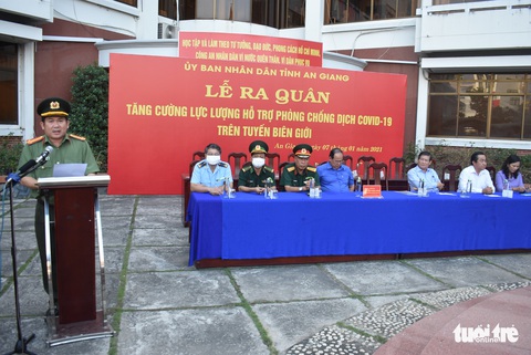 An Giang đưa 6 lực lượng lên tuyến biên giới để phòng chống dịch COVID-19 - Ảnh 1. An Giang đưa 6 lực lượng lên tuyến biên giới để phòng chống dịch COVID-19 - Ảnh 1.