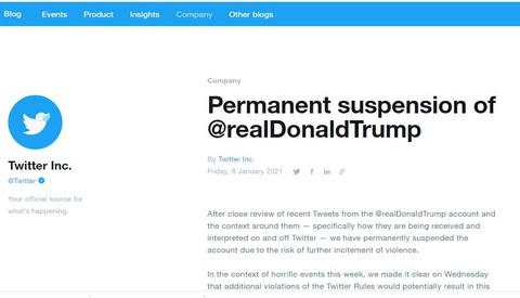 Twitter thông báo đình chỉ vĩnh viễn tài khoản ông Trump, cổ phiếu giảm giá - Ảnh 1. Twitter thông báo đình chỉ vĩnh viễn tài khoản ông Trump, cổ phiếu giảm giá - Ảnh 1.