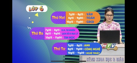 TP.HCM: Học sinh lớp 6 và lớp 9 có thể học trên truyền hình từ ngày mai - Ảnh 1. TP.HCM: Học sinh lớp 6 và lớp 9 có thể học trên truyền hình từ ngày mai - Ảnh 1.