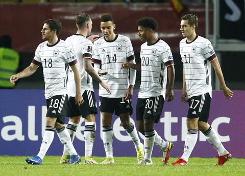 Thắng đậm Bắc Macedonia, Đức thành đội đầu tiên vượt qua vòng loại World Cup 2022 - Ảnh 1. Thắng đậm Bắc Macedonia, Đức thành đội đầu tiên vượt qua vòng loại World Cup 2022 - Ảnh 1.