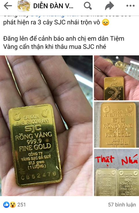 Giá vàng SJC chênh thế giới gần 10 triệu đồng/lượng, cảnh báo xuất hiện vàng nhái SJC - Ảnh 1. Giá vàng SJC chênh thế giới gần 10 triệu đồng/lượng, cảnh báo xuất hiện vàng nhái SJC - Ảnh 1.
