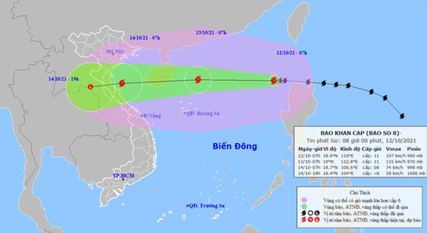 Bão số 8 hoàn lưu rộng, gió mạnh cấp 6 trở lên trải dài 600km - Ảnh 1. Bão số 8 hoàn lưu rộng, gió mạnh cấp 6 trở lên trải dài 600km - Ảnh 1.