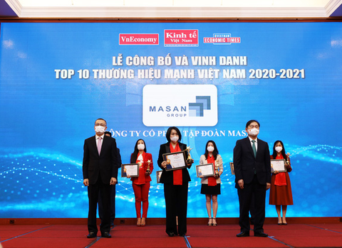 Masan Group được trao tặng danh hiệu top 10 Thương hiệu mạnh Việt Nam 2021 - Ảnh 1. Masan Group được trao tặng danh hiệu top 10 Thương hiệu mạnh Việt Nam 2021 - Ảnh 1.