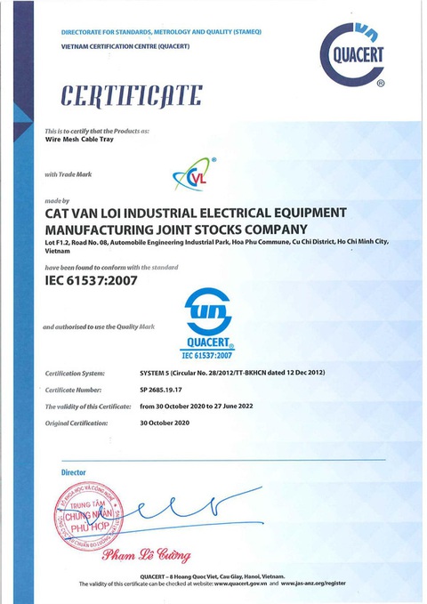 Máng lưới CVL chuẩn IEC 61537 - Lựa chọn mang lại hiệu quả kinh tế - Ảnh 2. Máng lưới CVL chuẩn IEC 61537 - Lựa chọn mang lại hiệu quả kinh tế - Ảnh 2.