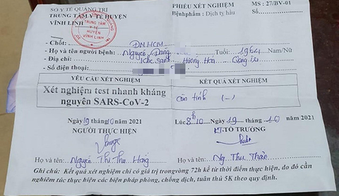 Quảng Trị vẫn buộc có giấy xét nghiệm âm tính với vùng vàng - Ảnh 1. Quảng Trị vẫn buộc có giấy xét nghiệm âm tính với vùng vàng - Ảnh 1.