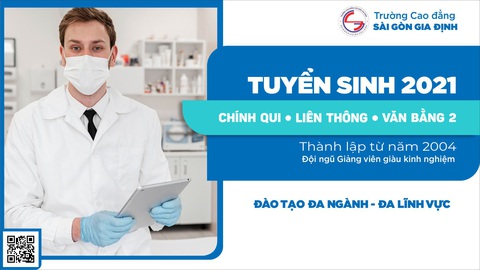 Trường Cao Đẳng Sài Gòn Gia Định tuyển sinh 2021 - Ảnh 1. Trường Cao Đẳng Sài Gòn Gia Định tuyển sinh 2021 - Ảnh 1.