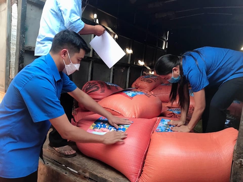 Hạt gạo từ ruộng bậc thang Tây Bắc lên đường hỗ trợ miền Nam - Ảnh 1. Hạt gạo từ ruộng bậc thang Tây Bắc lên đường hỗ trợ miền Nam - Ảnh 1.