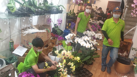 20-10: Khách mua dồn dập ngày cuối, nhiều điểm bán hoa, trái cháy hàng - Ảnh 5. 20-10: Khách mua dồn dập ngày cuối, nhiều điểm bán hoa, trái cháy hàng - Ảnh 5.