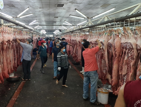 Cho chợ đầu mối Hóc Môn hoạt động trở lại - Ảnh 1. Cho chợ đầu mối Hóc Môn hoạt động trở lại - Ảnh 1.