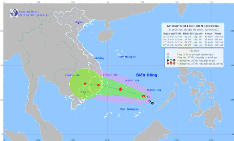 Áp thấp nhiệt đới hướng về Bình Định đến Bình Thuận, ảnh hưởng bao trùm TP.HCM - Ảnh 1. Áp thấp nhiệt đới hướng về Bình Định đến Bình Thuận, ảnh hưởng bao trùm TP.HCM - Ảnh 1.