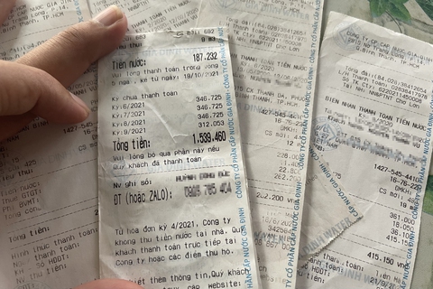 Sau giãn cách, hóa đơn tiền nước dồn cục - Ảnh 1. Sau giãn cách, hóa đơn tiền nước dồn cục - Ảnh 1.